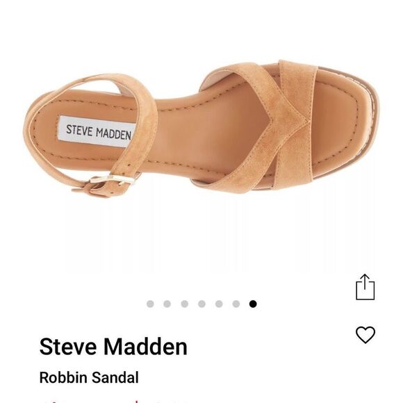 STEVE MADDEN Robbin Wedge Sandals - Picture 7 of 11